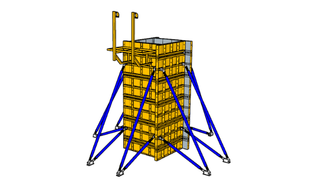 แบบเสาปรับขนาดใหญ่ (Large Adjustable Column Formwork)