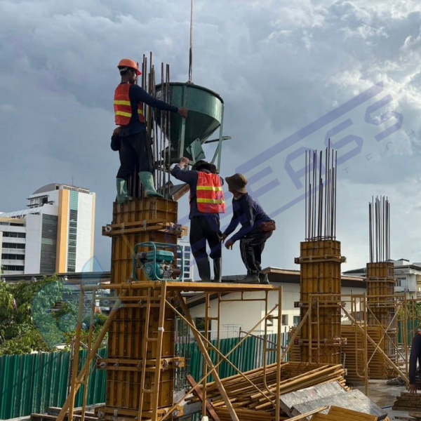 แบบหล่อเสาระบบคอลัมน์บีม (Column Beam Formwork)